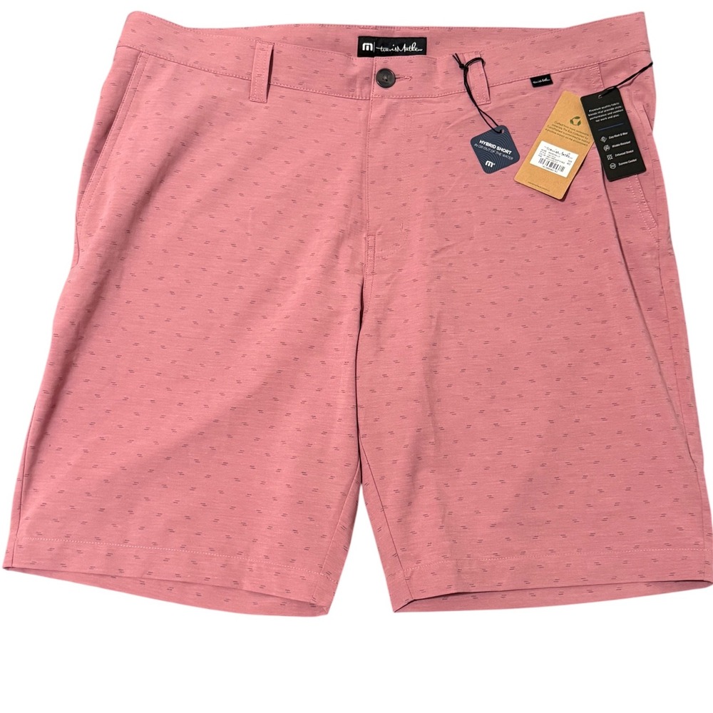 Travis Mathew Mens Hybrid Shorts Size 40 Pink‎ Golf Casual Everyday